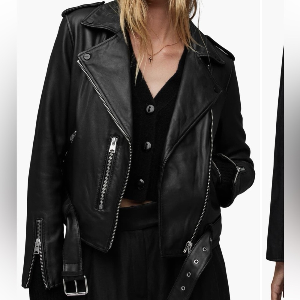 ALL SAINTS BALFERN LEATHER BIKER JACKET